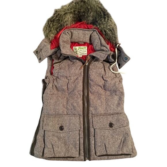 Eddie Bauer Women's Vest with Faux Fur Hood - Picture 1 of 7